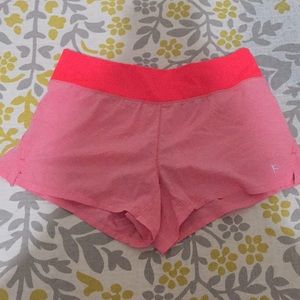 neon pink workout shorts